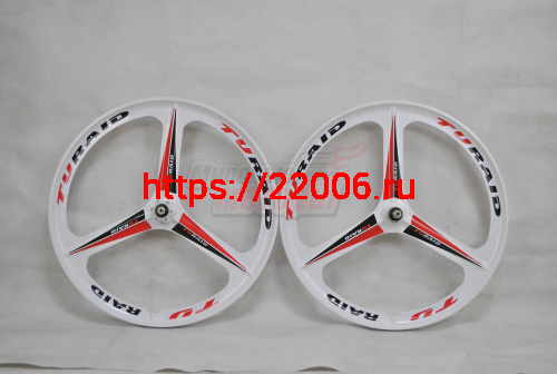 Обода 26" ЛИТЫЕ (3 ЛУЧА) передний+задний (КОМПЛ.) под трещетку, БЕЛЫЙ Обода 26" ЛИТЫЕ (3 ЛУЧА) передний+задний (КОМПЛ.) под трещетку, БЕЛЫЙ