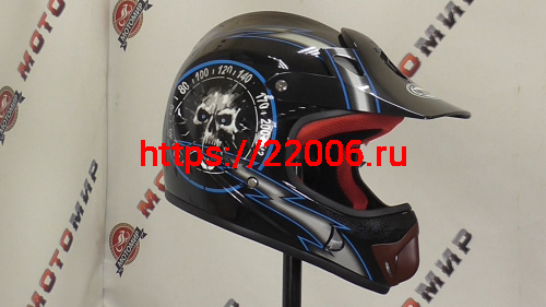 Шлем детский кроссовый FALCON XZС03, размер XL (61-62) фото 2