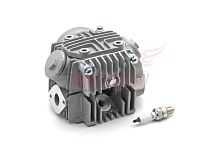 Головка цилиндра Delta, Zodiak, OB-70 в сборе 39 мм (50см3) СЕРЕБРИСТАЯ