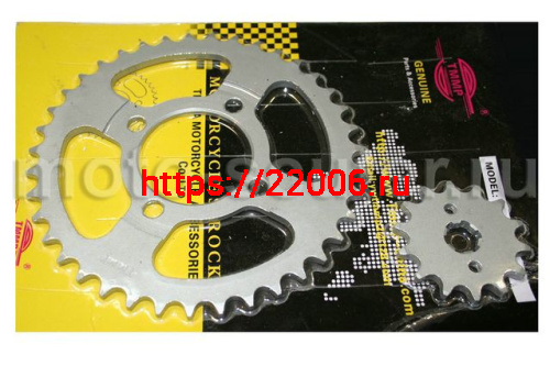 Звезда ведущая  + ведомая 428*39 зубьев