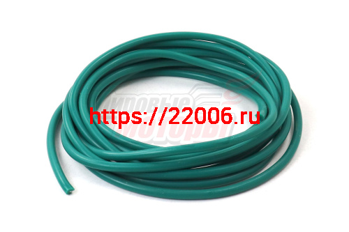 Провод в/в СИЛИКОН с медной жилой (S жилы=1,6мм2, D=7,5мм) ЗЕЛЕНЫЙ
