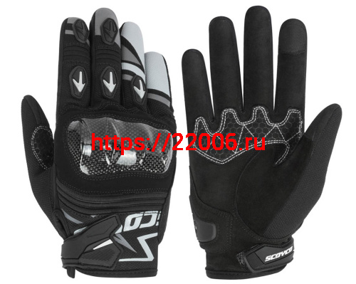 Перчатки SCOYCO (оригинал) MC-137, черно-серые, р-р L Перчатки SCOYCO (оригинал) MC-137, черно-серые, р-р L