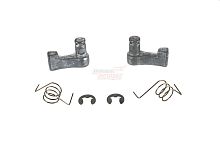 Собачка стартера с пружиной мотокосы BC/GBC-033/043 (комплект= 2 собачки стальные+2 пружины+2 шайбы)