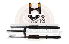 Вилка телескопическая передняя  COLT в сборе (барабанный тормоз)