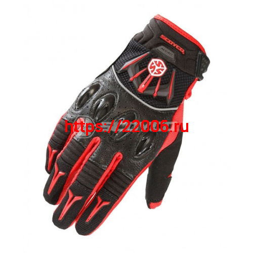 Перчатки Scoyco MX40  (L) красные