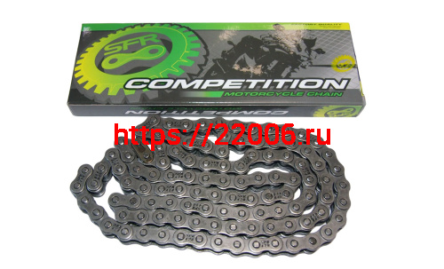 Цепь (428) SFR -100 зв. приводная Альфа, Нитро, "Monster", цветная коробочка (Н) Цепь (428) SFR -100 зв. приводная Альфа, Нитро, "Monster", цветная коробочка (Н)