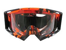 Очки 815-138 оправа черно-оранжевая, линза прозрачная двойная