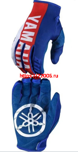 Перчатки YAMAHA (L) сине-красные