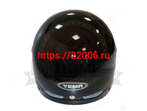 Шлем открытый YM-351_7 "YAMAPA", белый, черный, размер M, летний (NEW) (12 шт. в упак.) фото 3