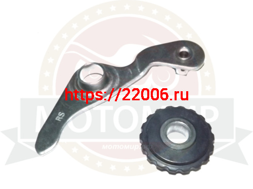 Ролик натяжителя цепи ГРМ с кронштейном 139FMB, 147FMH, 152FMI, 154FMI, KAYO140 (ролик зубч.+рычаг) Ролик натяжителя цепи ГРМ с кронштейном 139FMB, 147FMH, 152FMI, 154FMI, KAYO140 (ролик зубч.+рычаг)