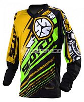 Футболка для мотокросса (Джерси) T200 зеленая (М) Scoyco