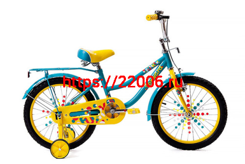 Велосипед 18" FORWARD "FUNKY" бирюзовый/красный матовый Велосипед 18" FORWARD "FUNKY" бирюзовый/красный матовый