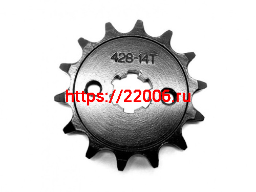 Звезда ведущая 428*14 Т (стопорная шайба+болты) вал 20мм Звезда ведущая 428*14 Т (стопорная шайба+болты) вал 20мм