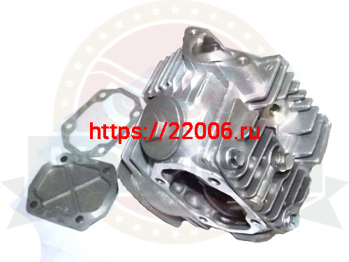 Головка цилиндра "Альфа, Zodiak" в сборе 52 мм (110 см3) (клапана, распр 28 зуб.., коромысло и т.д.) фото 2 Головка цилиндра "Альфа, Zodiak" в сборе 52 мм (110 см3) (клапана, распр 28 зуб.., коромысло и т.д.) фото 2