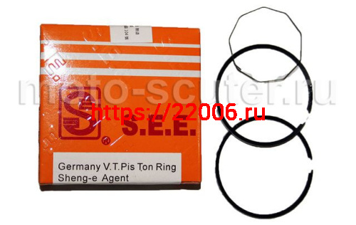 Кольца поршневые SEE 139QMB 60cc d-44 +0.50