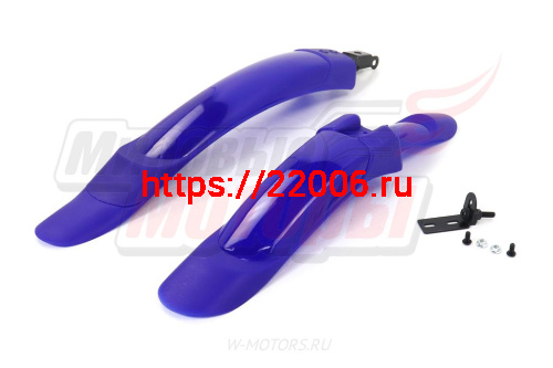 Крылья 26'' (пластик) (красн., син., черн.) (пара) (щитки) фото 2