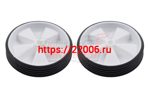 Колеса опорные запасные 110мм (пластик) (пары) разные цвета без крепежа