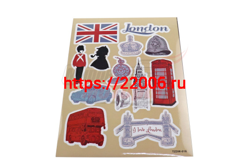 Наклейки: английская тематика MV22A4D018 (13 элементов)(21х30) Наклейки: английская тематика MV22A4D018 (13 элементов)(21х30)